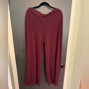 Old Navy Active Burgundy Extra Wide Leg Pants